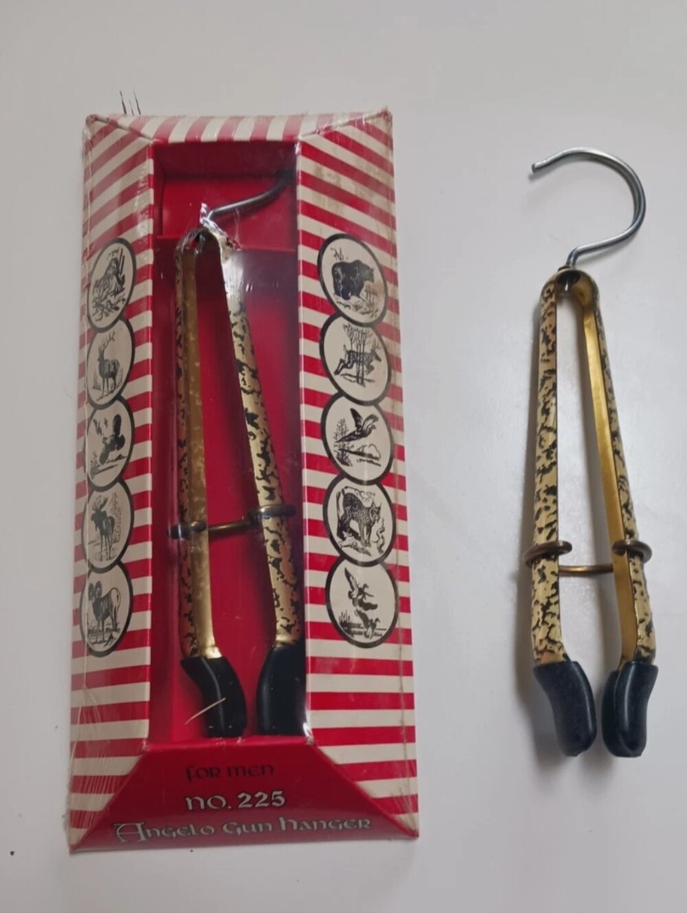 Vintage Angelo No.225 Gun Hanger In Box Hunting, Storage 1